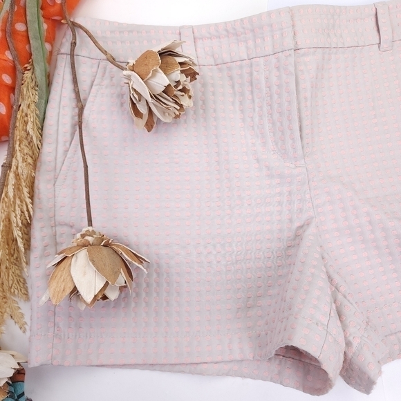 Like new Loft Beige Pink Polka Dot Shorts Sz 12 - Picture 2 of 12